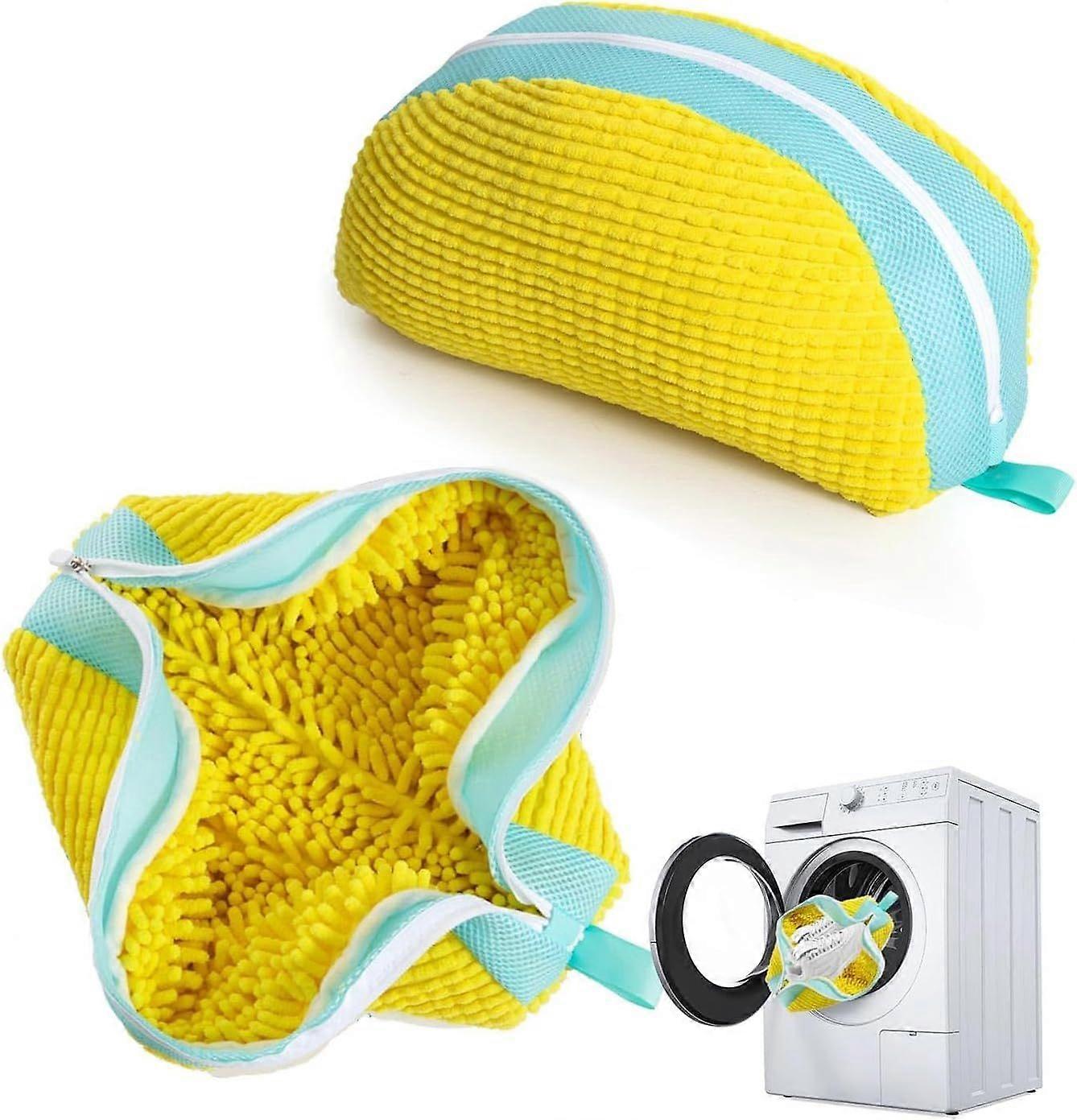 Pieces Laundry Bag Basket Machine with Zipper for Laundry Room, Shoe Washing Bag Washing Machine - Family