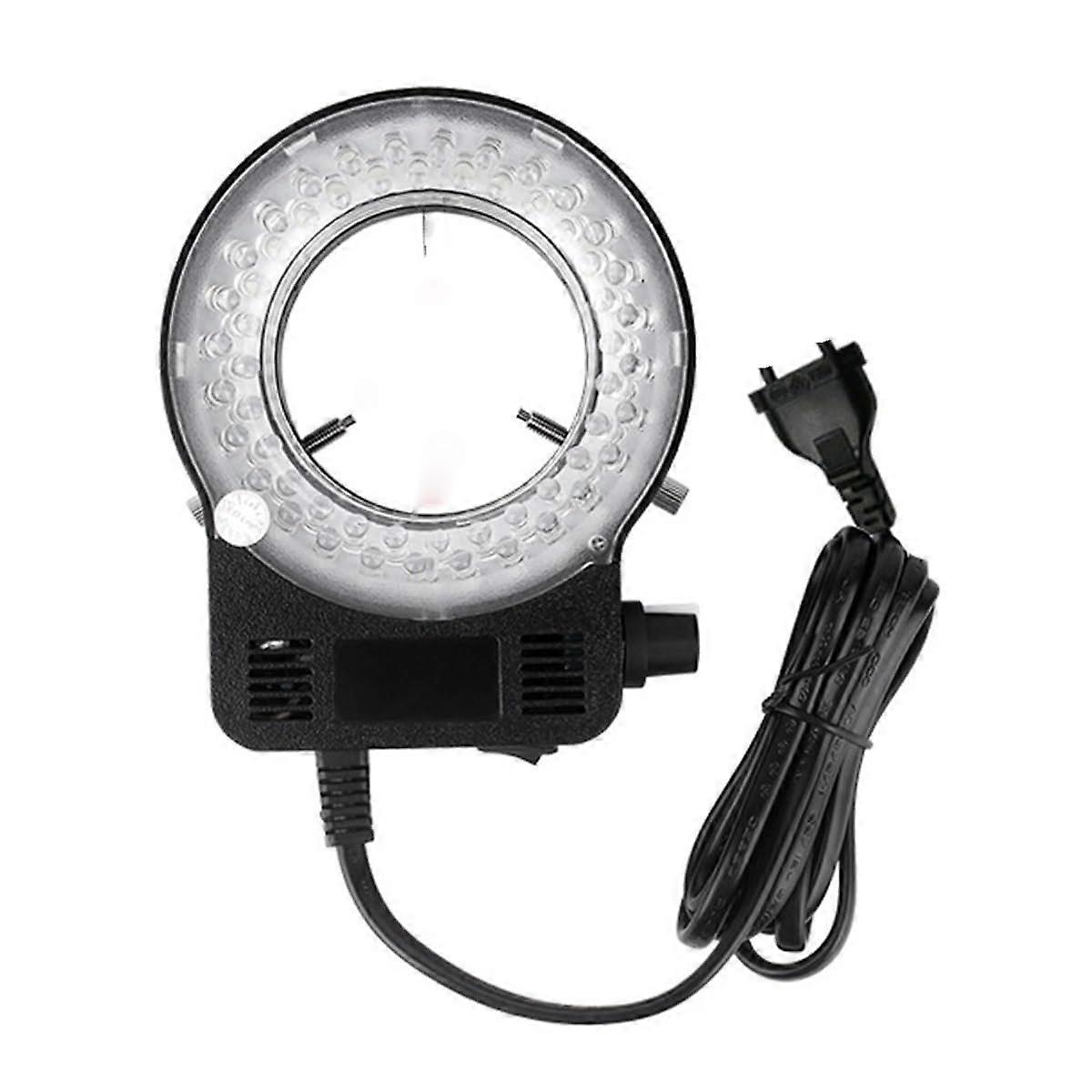 Microscope Accessories Kit Adjustable Ring Light Illuminator Lamp for Stereo Microscope Repair Lens Camera Slides Suit D