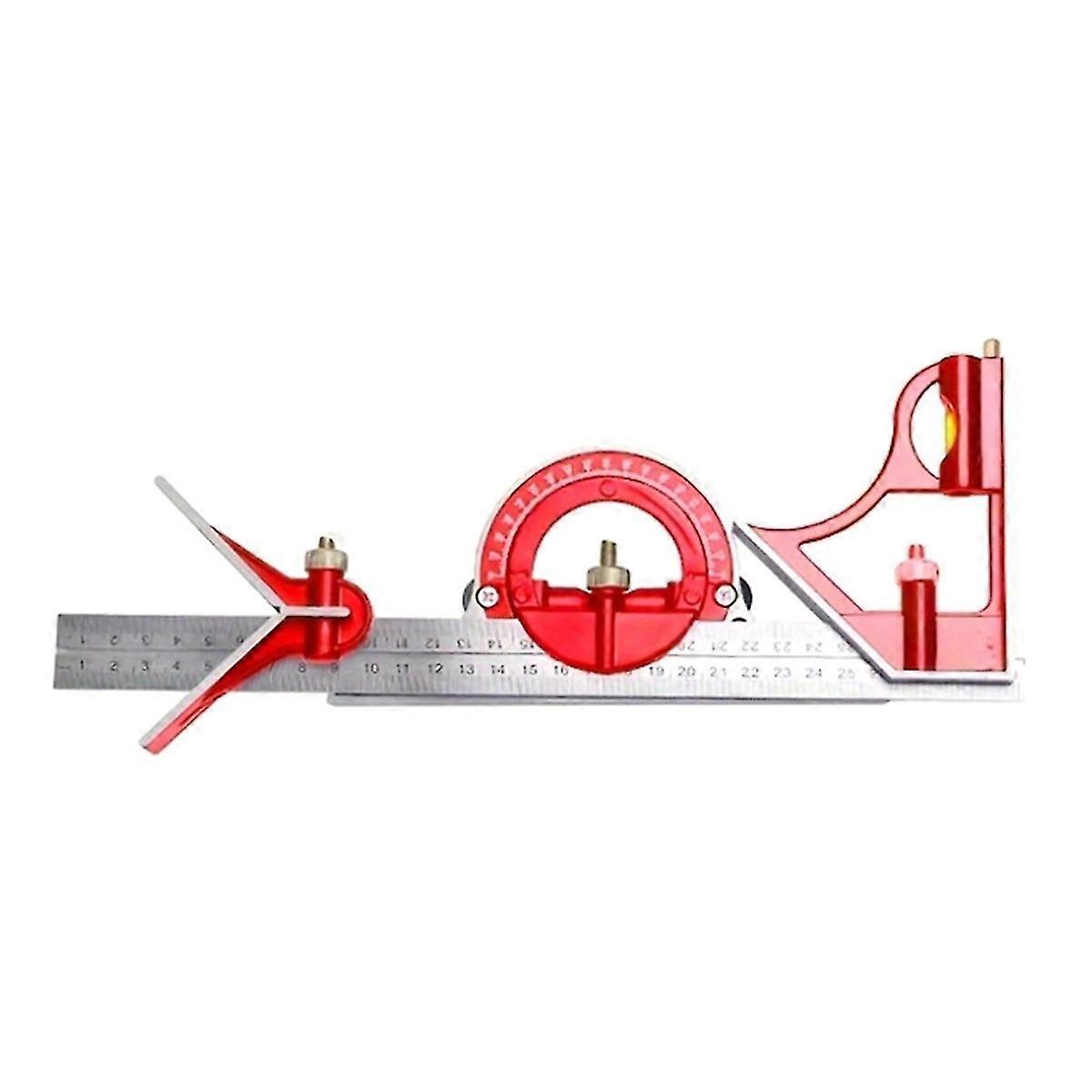 3 in 1 300mm Square Right Angle Ruler Measuring Ruler Multi Combination Protractor Tools Woodworking Tools