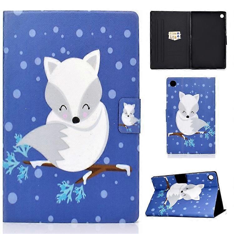 Pattern Printing Leather Stand Tablet Shell Compatible For Lenovo Tab M10 Plus TB-X606F