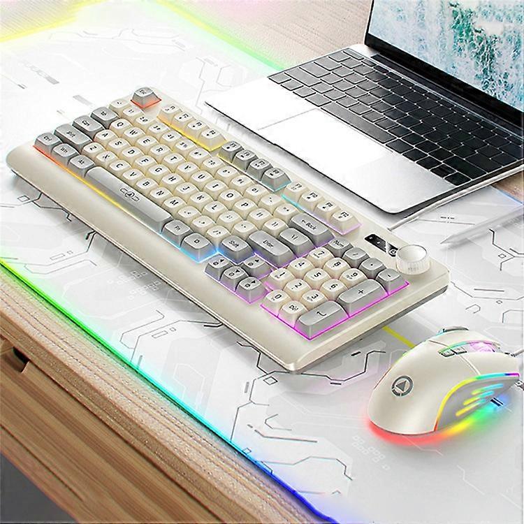YINDIAO KM900 93 Keys USB Wired Backlit Gaming Keyboard Computer Mouse Keyboard Set