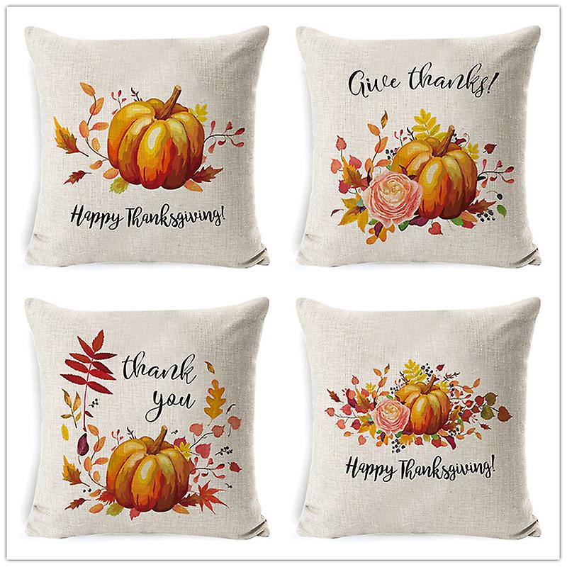Pumpkin Print Autumn Theme Pillowcases