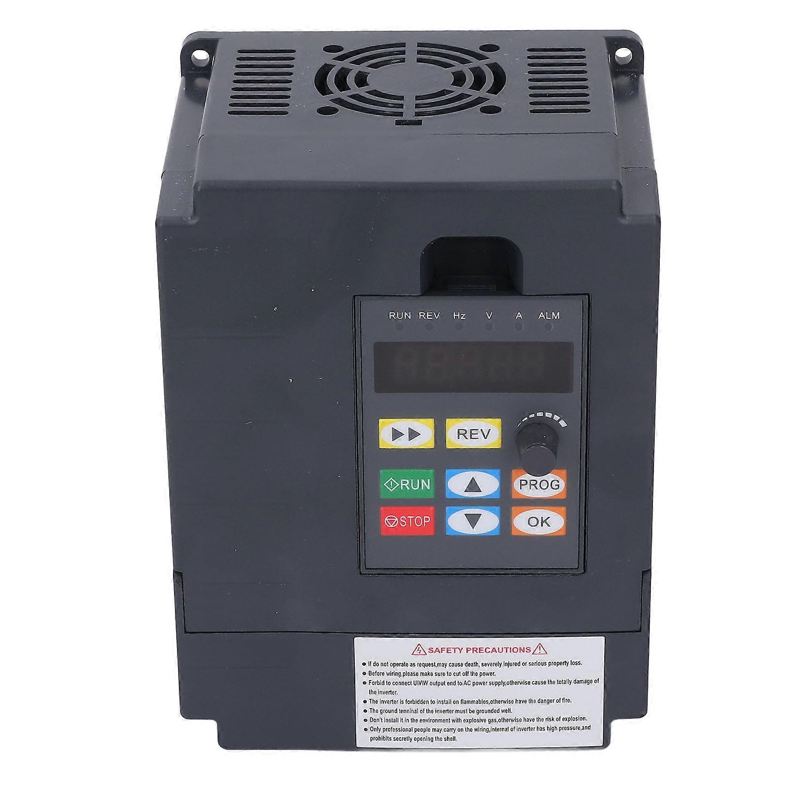 Variable Frequency Drive 1PH AC220V Input 3PH AC0-220V Output 2.2KW Universal Small Inverter for Lathe Fan Motor 