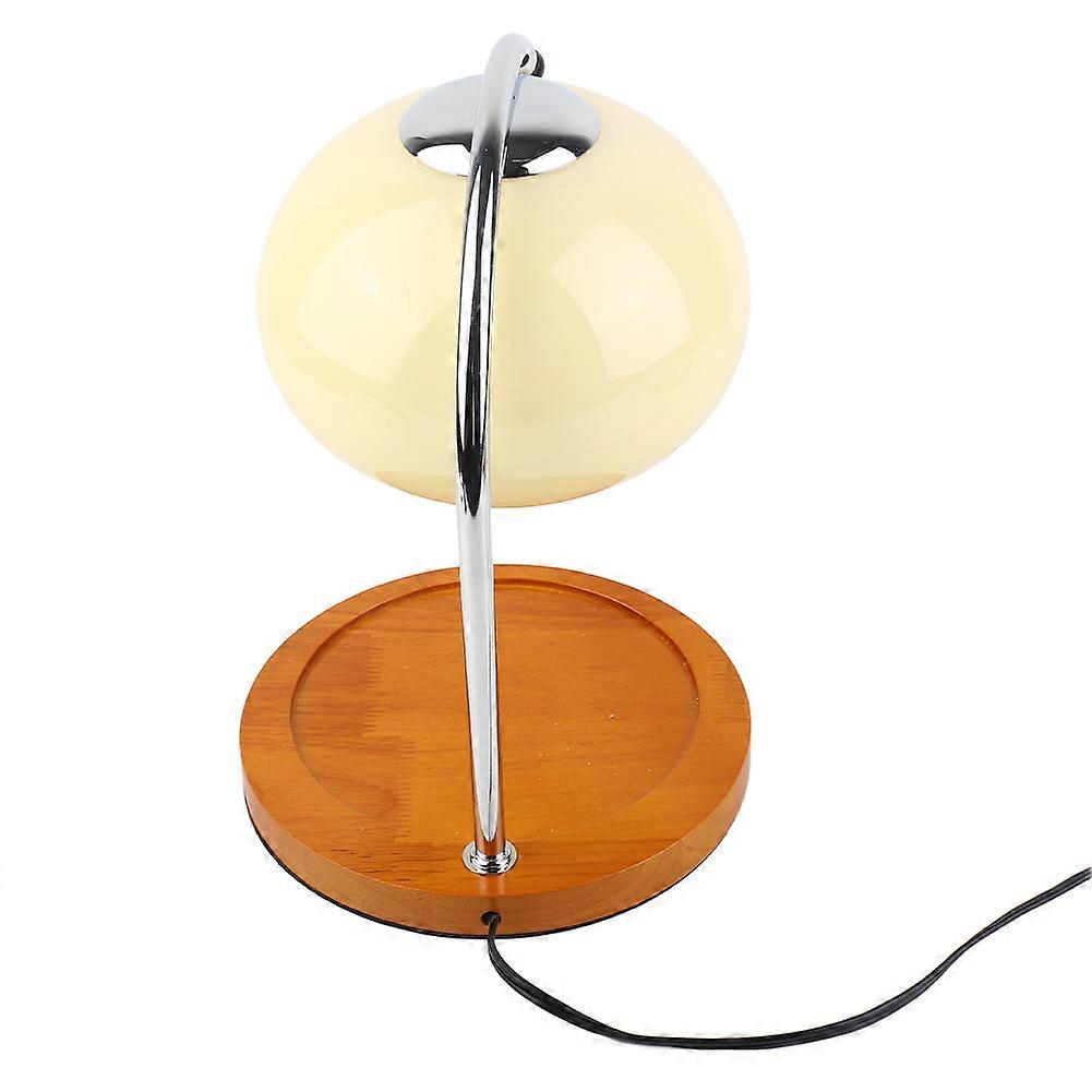 Candle Warmer Lamp Wooden Rack Iron Stand Glass Lampshade Decorative Retro Candle Melting Lamp with Timer Beige US Plug