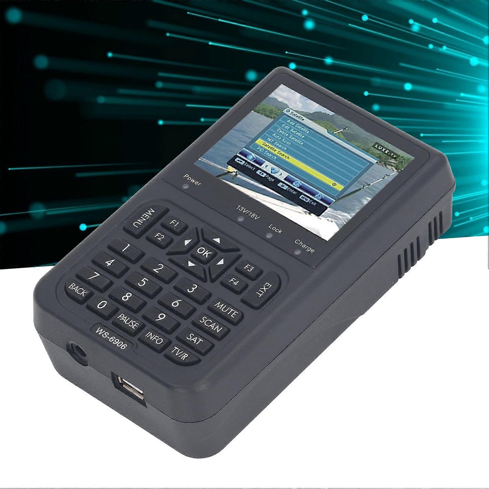Satellite Finder 3.5 Inch TFT LCD High Definition Signal Measuring Meter 950‑2150MHz WS‑6906