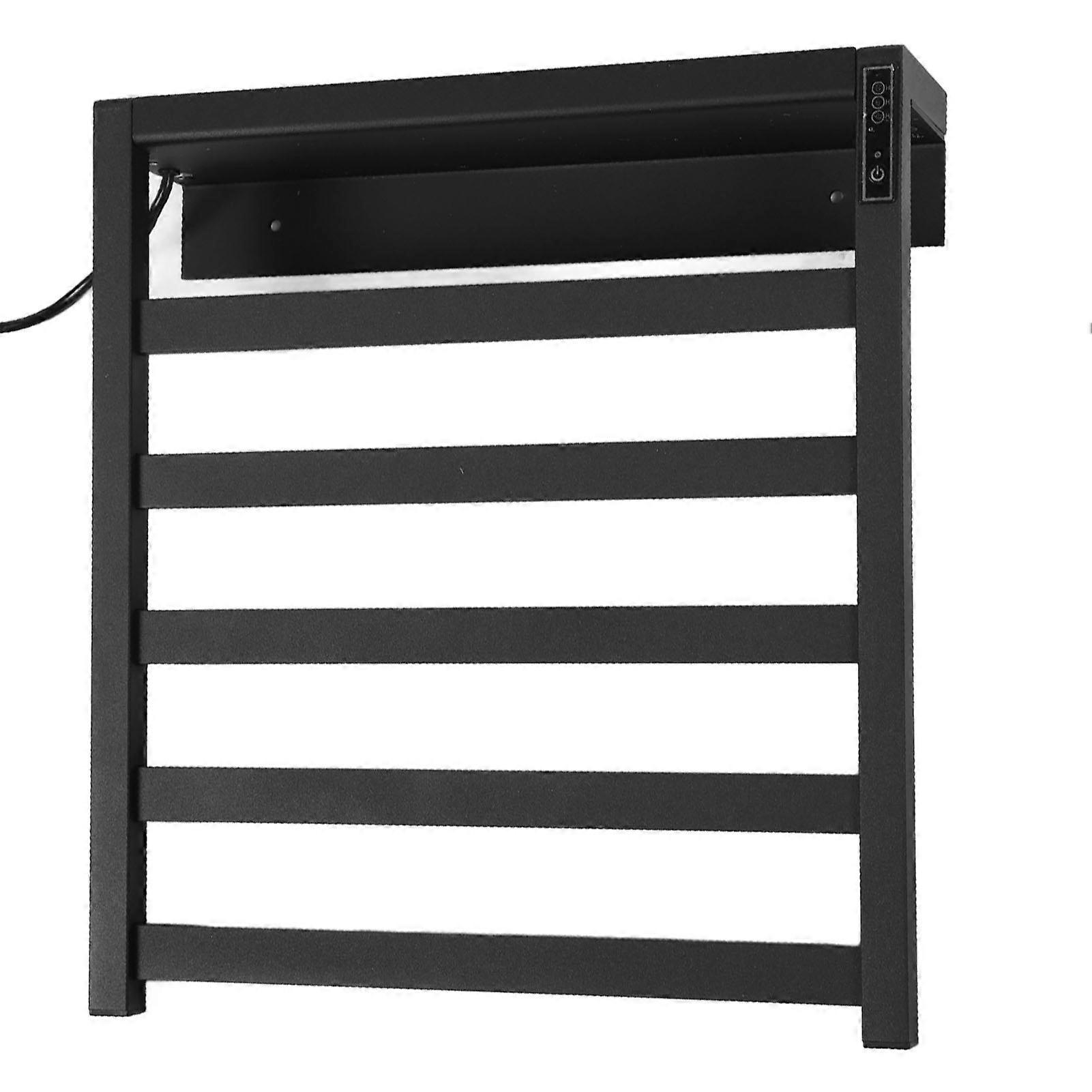 Älykäs APP Lämmitetty Pyyheteline 38x42x10cm Musta AU-pistoke