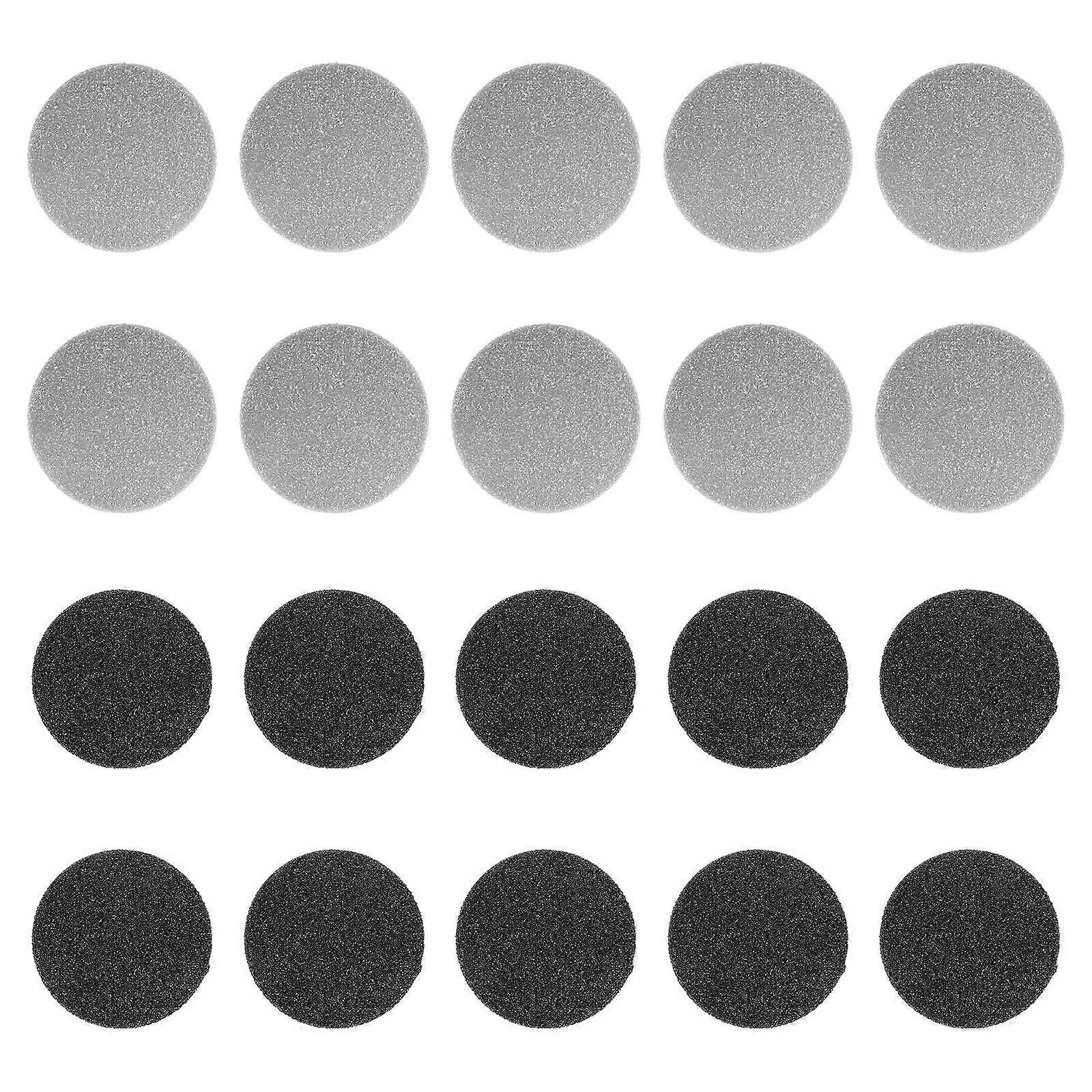 Durable Frosted Stone Sandpaper Heads for Foot File 20 Replaceable Pads Assorted Color for Caring