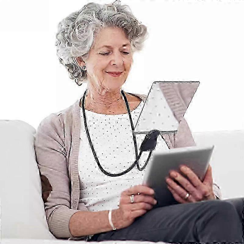 5X Magnifying Glass for Low Vision Seniors - Adjustable Hands-Free Magnifying Glass with Light, SZRH A-N