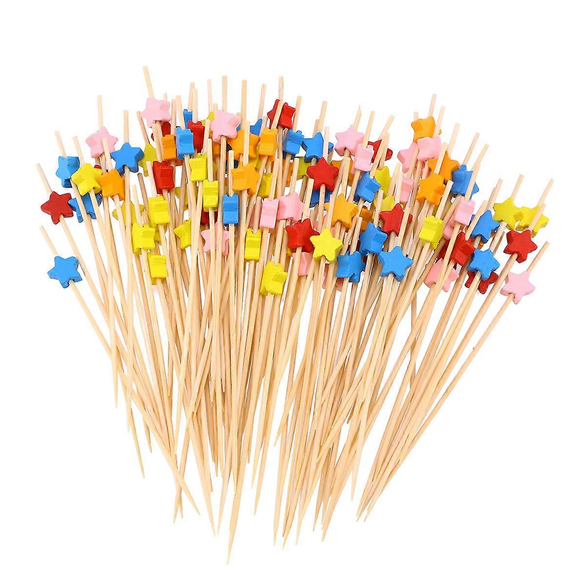 Versatile Appetizer Picks Made from Bamboo for Stylish Food Presentation