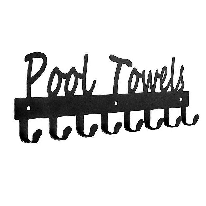 Pool Towel Hooks for Bathroom Wall Mount Towel Rack Towel Holder