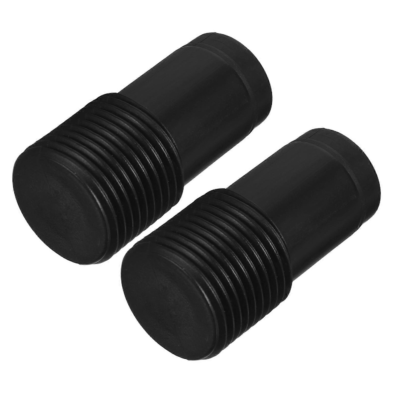 2pcs Threaded End Replacement Adapter for Telescopic Poles – Reusable Cleaning Tool Tip, Easy Installation, Compatible with Metal Rods