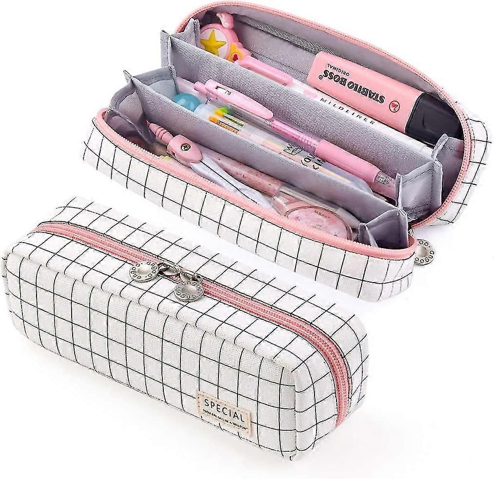 Large Storage Pencil Case With 3 Compartments