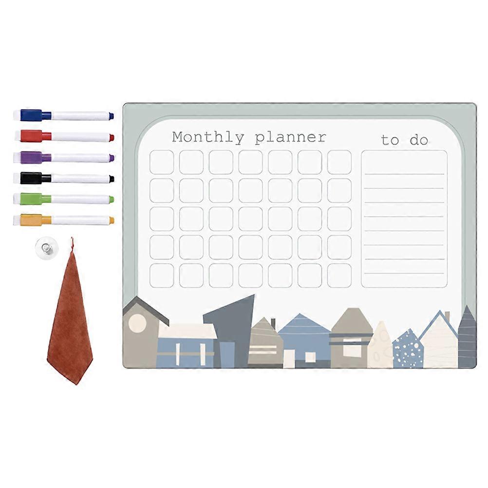 Whiteboard Planner Desk White Board Adults Work Communication Note-Taking 1Set