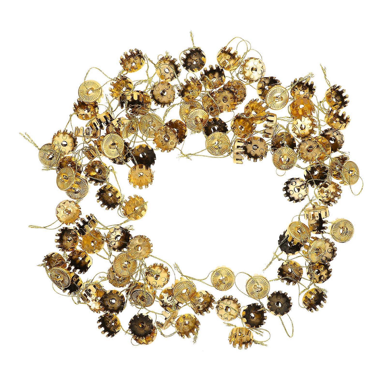 Festive Decoration Christmas Ornament Caps DIY Enthusiasts Round Shape Plastic Material 100Pcs