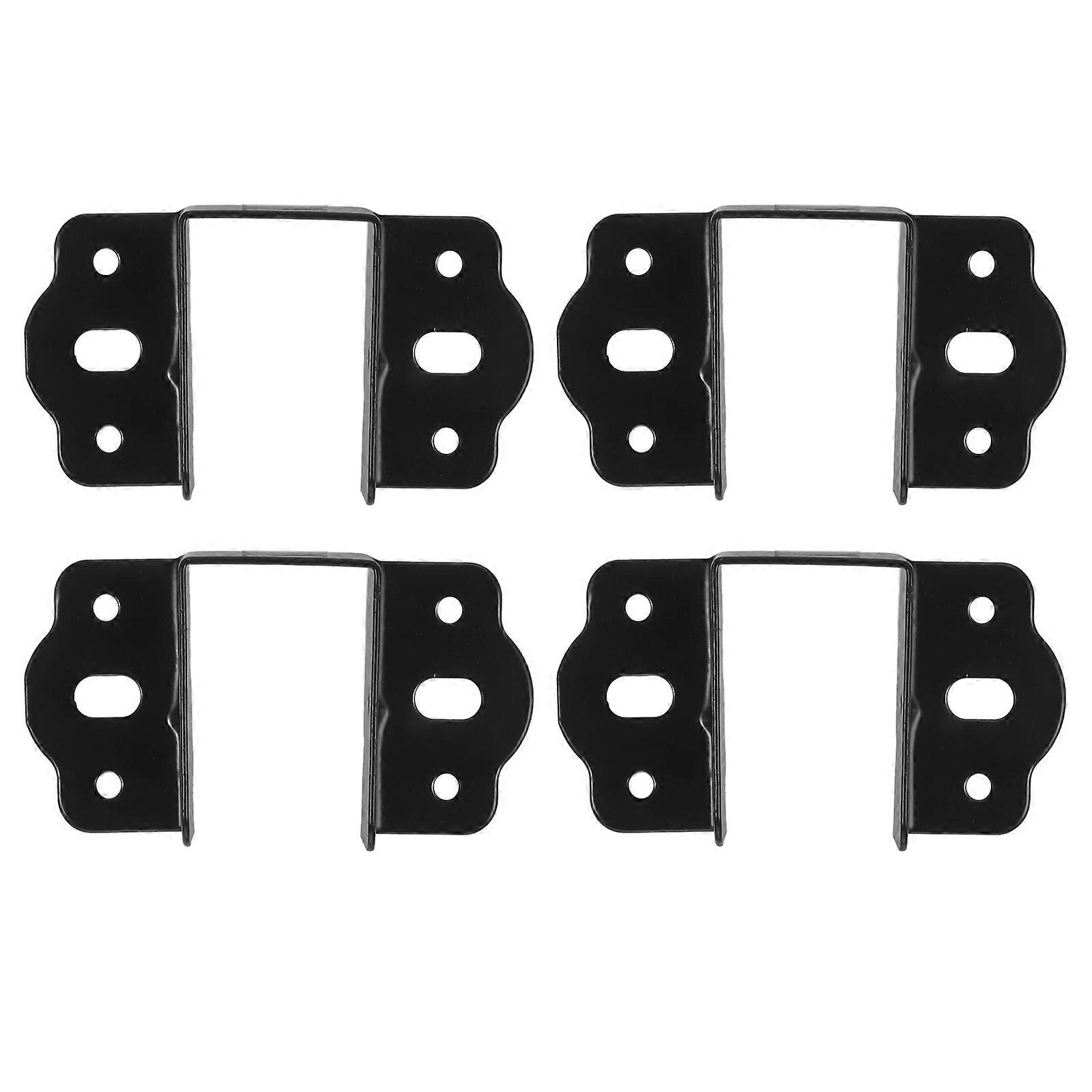 Load Bearing Bed Rail Hardware Brackets Bed Assembly Furniture 4Pcs