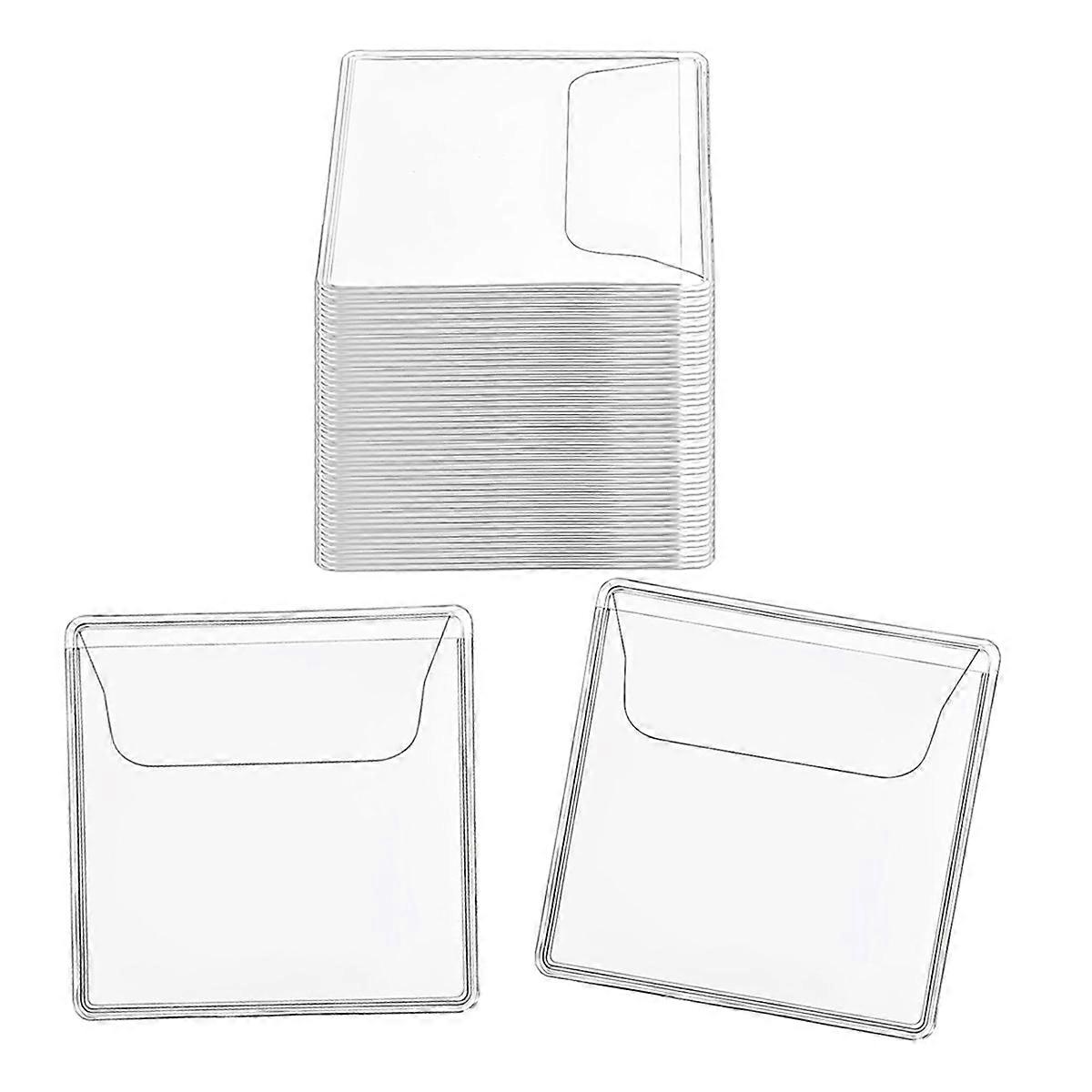 200Pcs Single Pocket Coin Sleeves Holders Clear PVC Coin Protectors