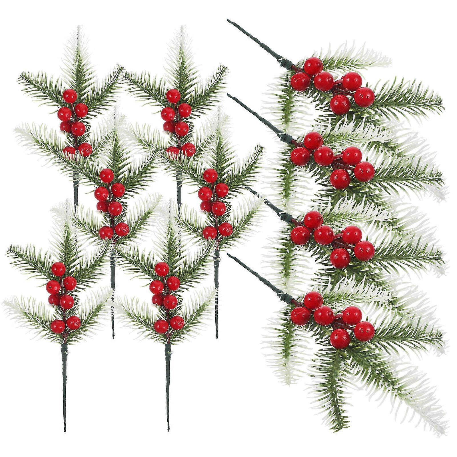 Here's a polished and engaging product description based on your input:

 

**10PCS Artificial Berry Branches – Festive Christmas Tree Decorations &