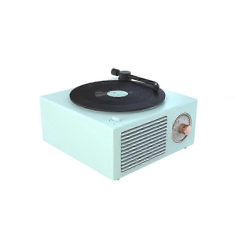 Mini Retro Vinyl Record Bluetooth Speaker - Button Control Music Player