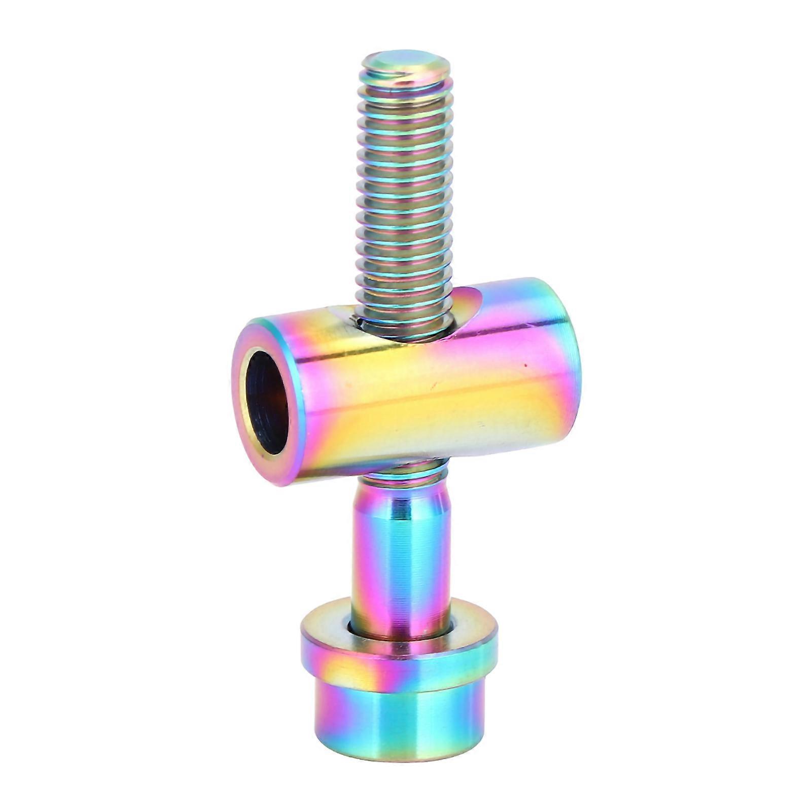 Titanium Alloy Bicycle Seatpost Round Head Screw M5 x 30/35/40mm (Rainbow M5 x 30)