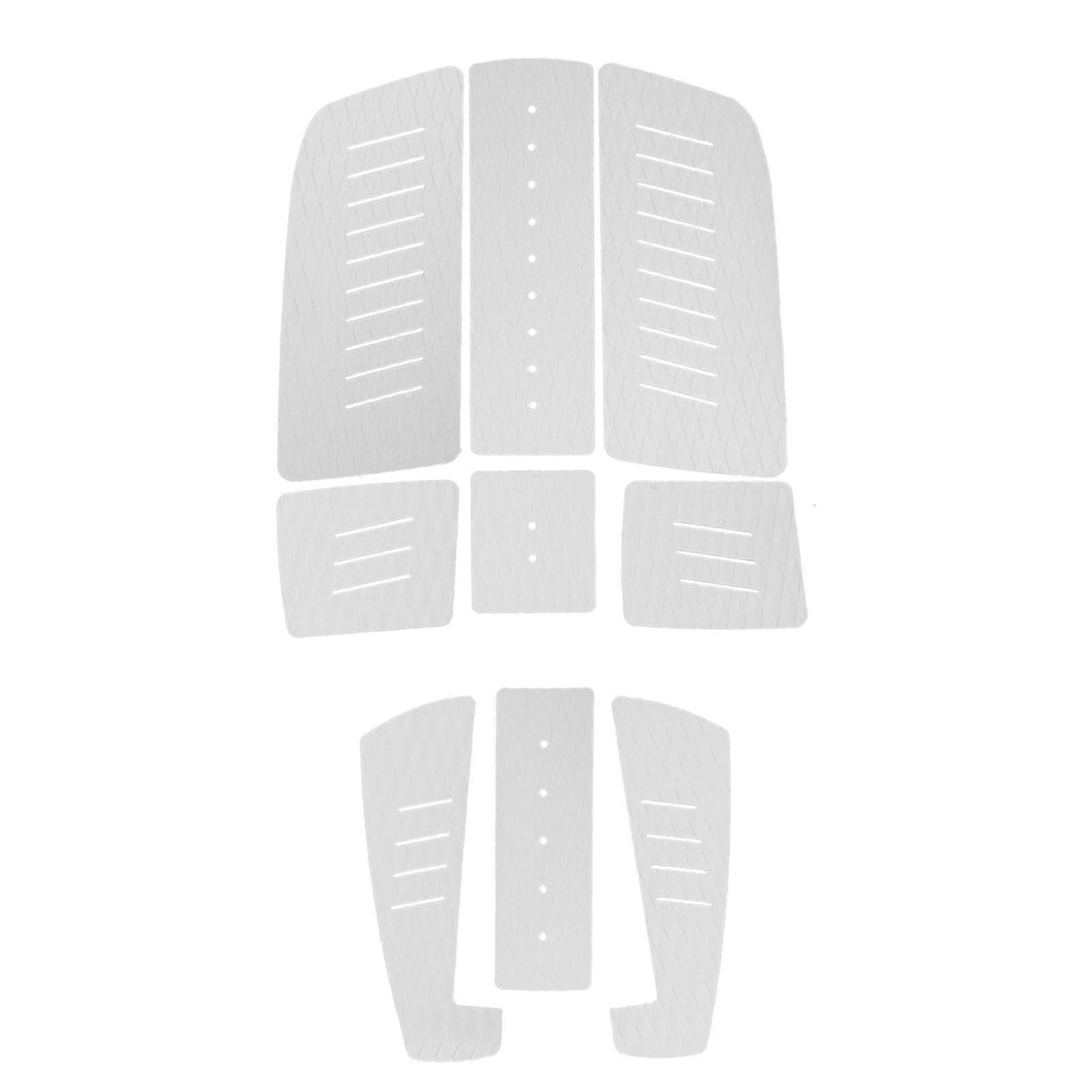 EVA Anti-Slip Surfboard Traction Pad for Longboard (White)
