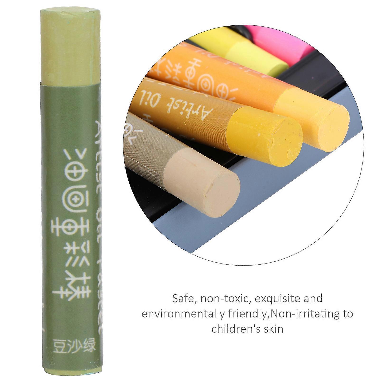 Morandi 24-Piece Non-Toxic Oil Pastels and Soft Wax Crayon Set