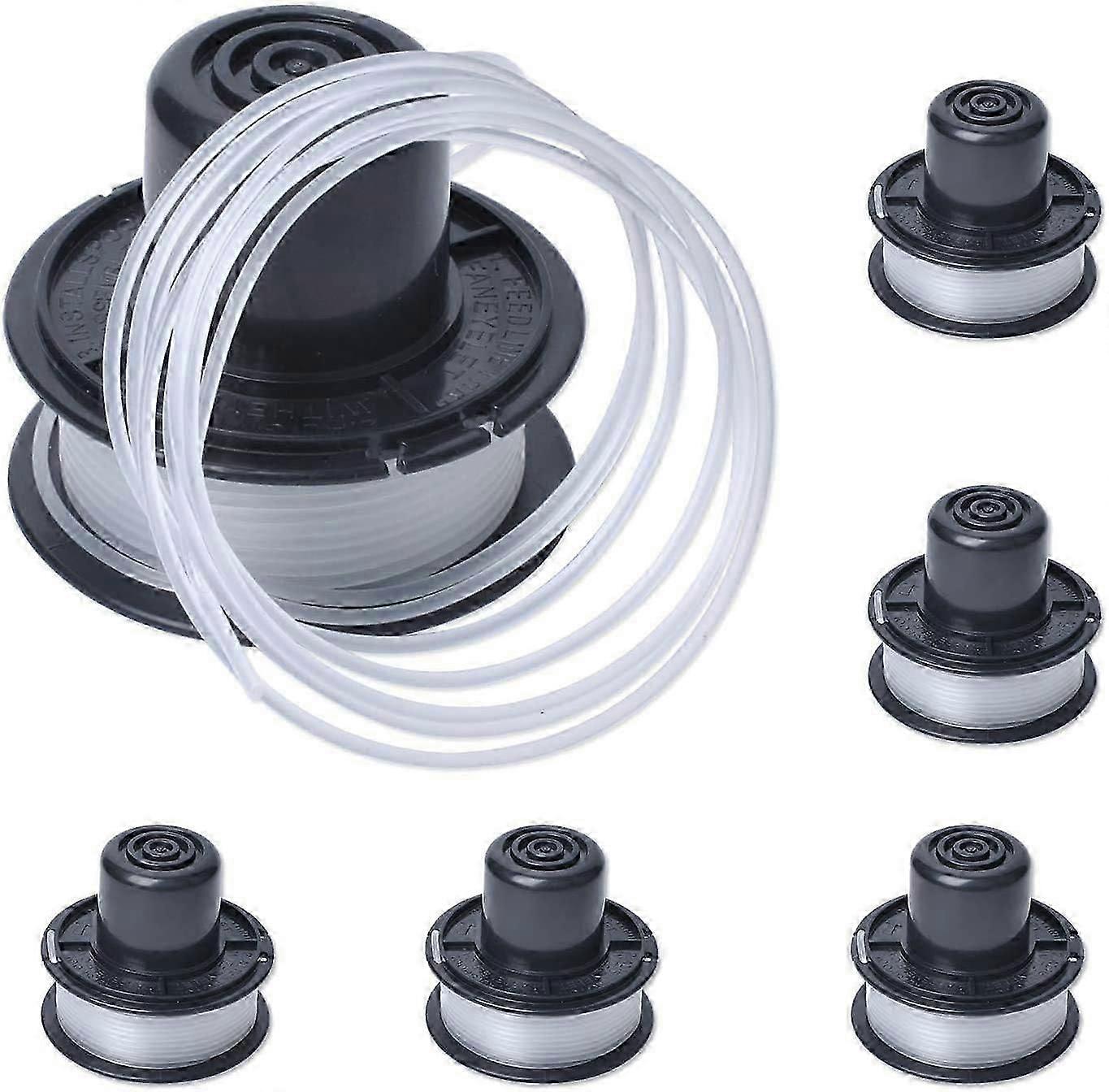 A6226 Line Spool - Compatible with Black and Decker Automatic Grass Trimmer GL250/GL310/GL360 (6-pack with 6m line)