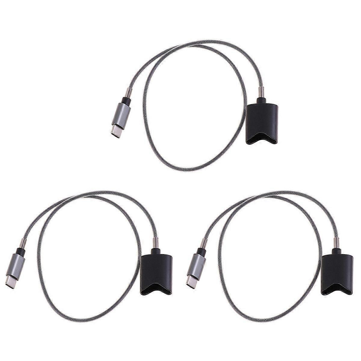 Type C Interface Charging Cable for 45cm (Gray Type-C)