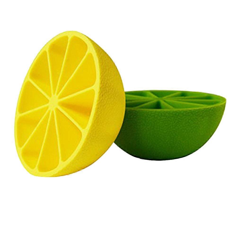 Ice Cube Trays Silicone Freezer Moulds Chocolate Molding Jelly Molding Lemon Shaped Ice Cubes 2Pcs