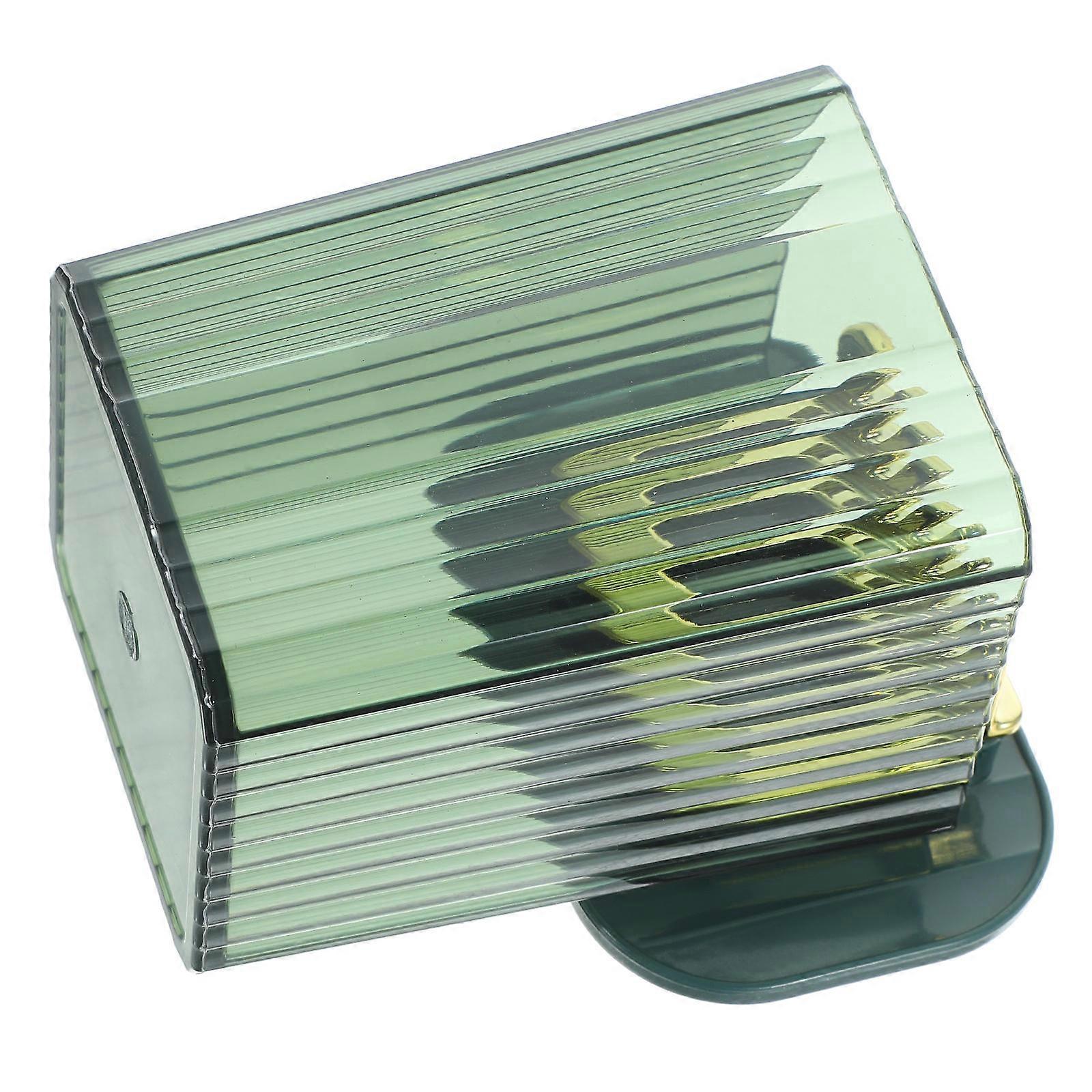 Toothbrushes Holder Wall-Mounted Bathroom Organization Simple Appearance Rectangular Shape 9.00X7.00X6.30CM 1Set