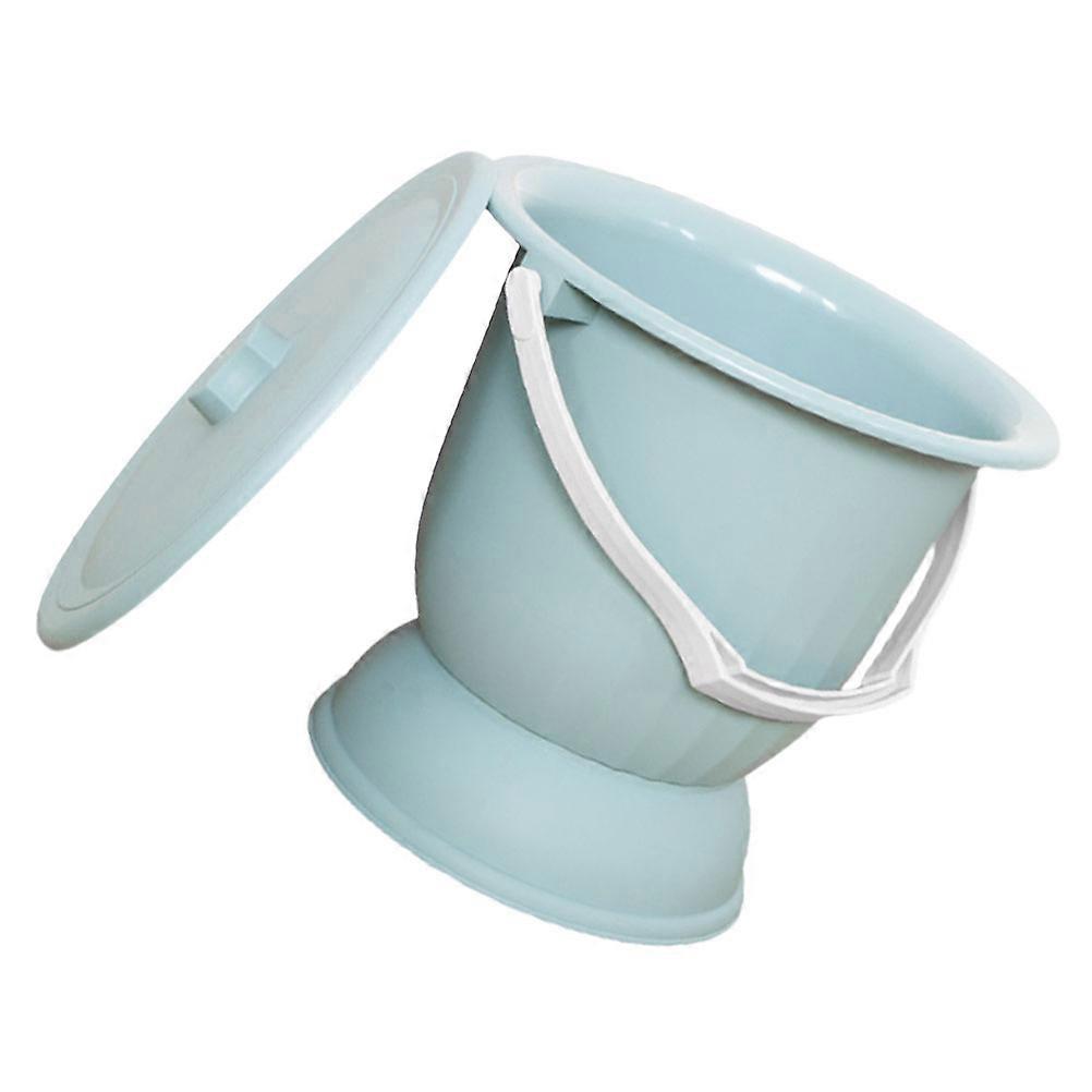 Portable Urinal Chamber Pot Cup For Bedroom Use Round Shape Non Slip Bottom 1Set