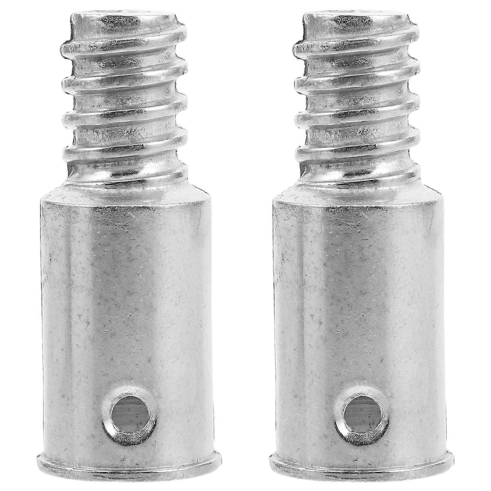 Replacement Mop Grip Metal Broom Mop Extension Adapter Handle Tip For Residential Cleaning 2Pcs