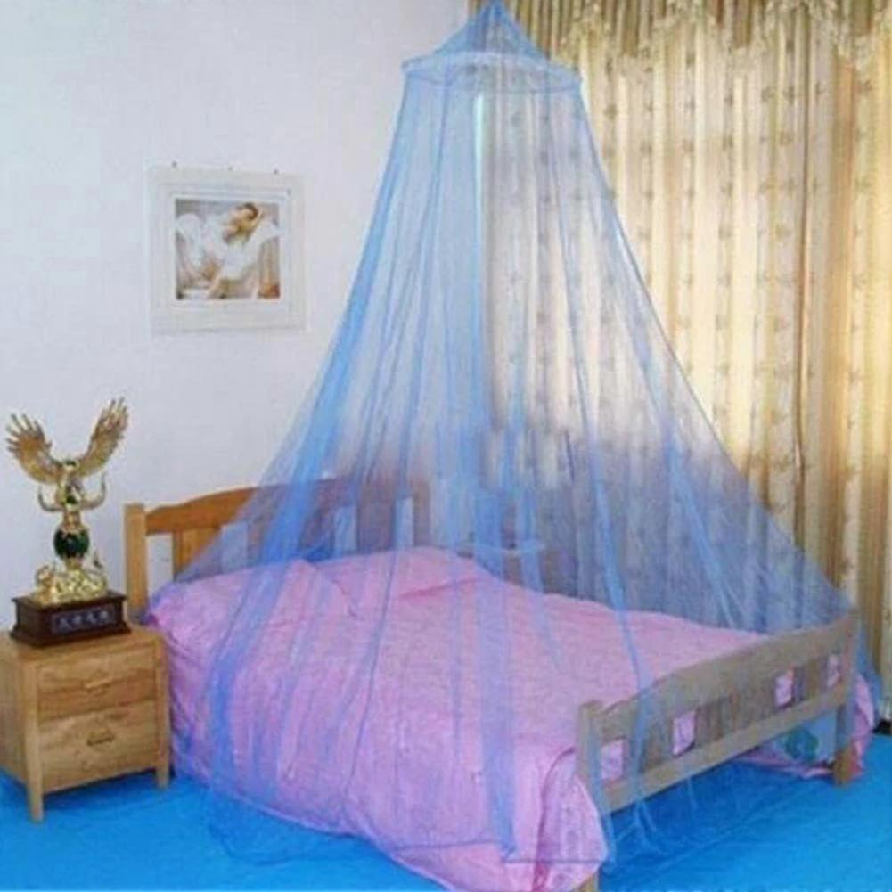 Princess Bed Canopy, Mosquito Net, portable, extra large, domeshaped, Blue 1 Pc