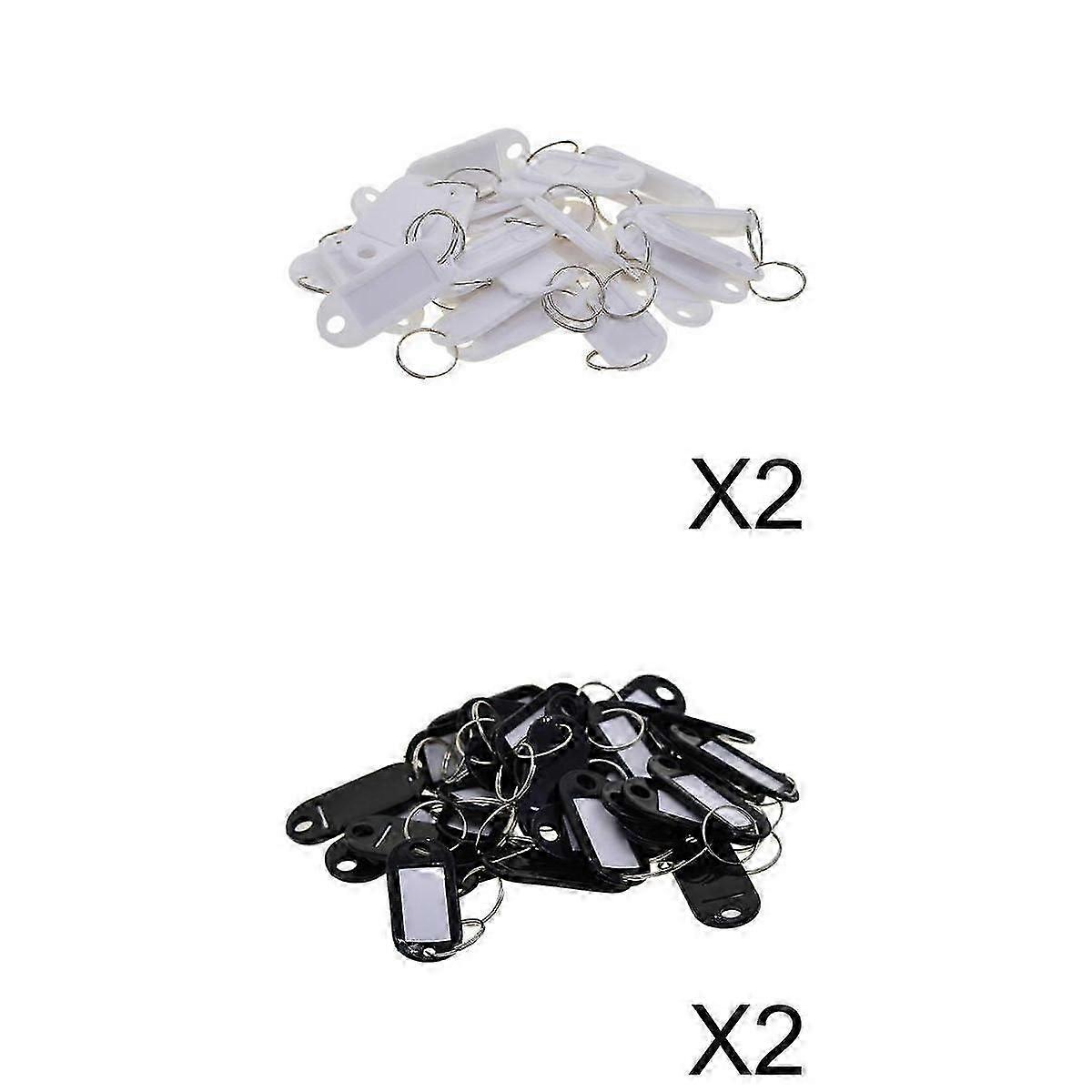 200pcs Removable Waterproof plastic Key Tags ID Name Card Tags Mark Labels