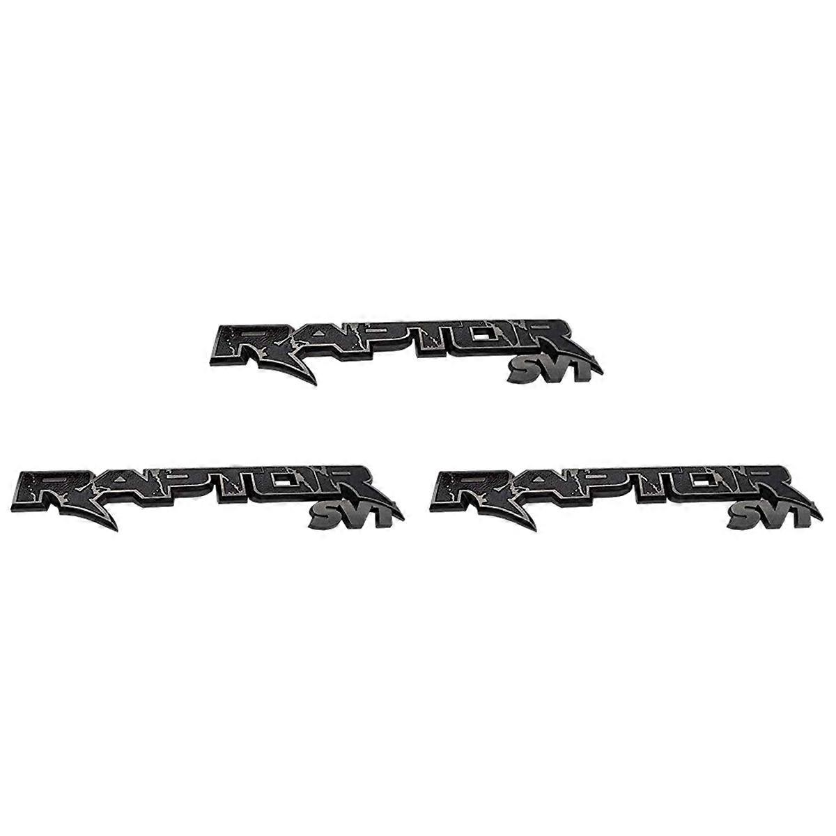 Car Rear Trunk Emblems Logo Stickers for (Black+Gray)