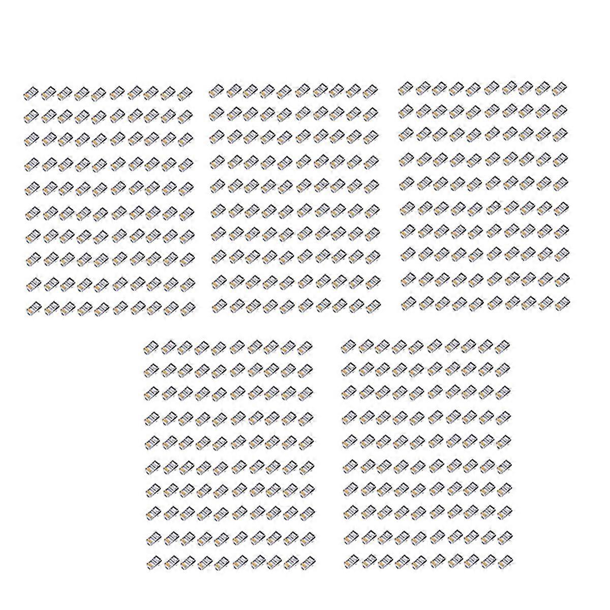 100Pcs RJ45 Connector 6U Gold Plated Pass Through Ethernet Cables