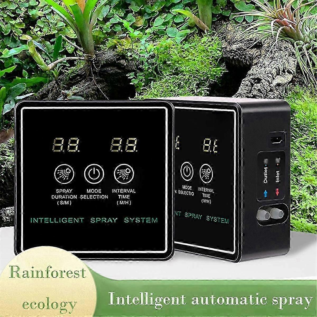 Touch Screen Automatic Mist Rainforest Sprays Intelligent Ecological Cylinder Electronic Timer Sprinkler System Kit