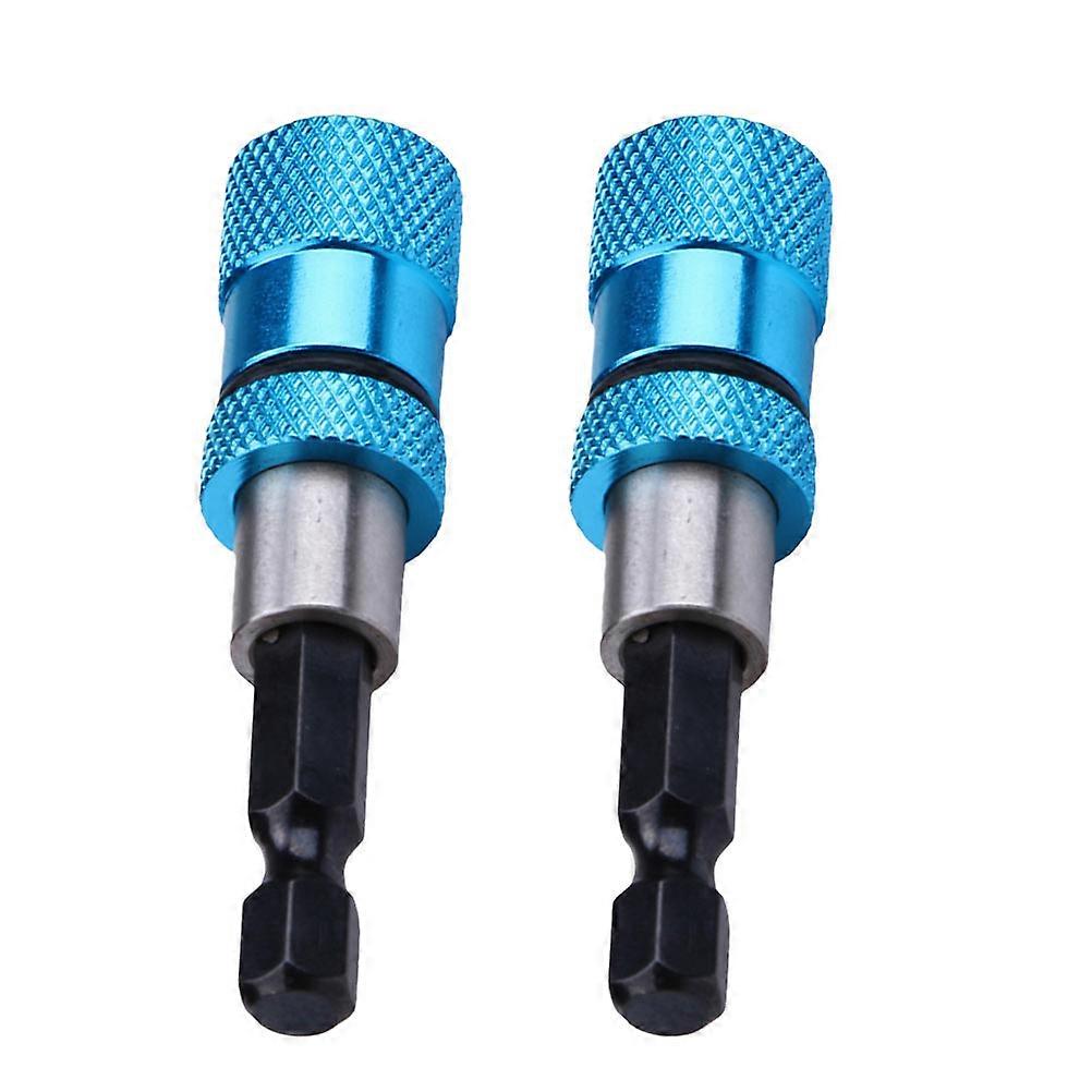 Magnetic Bit Holder Extension Rod Wobble Feature Screwdriver Connection Rod Diy Enthusiasts 2Pack