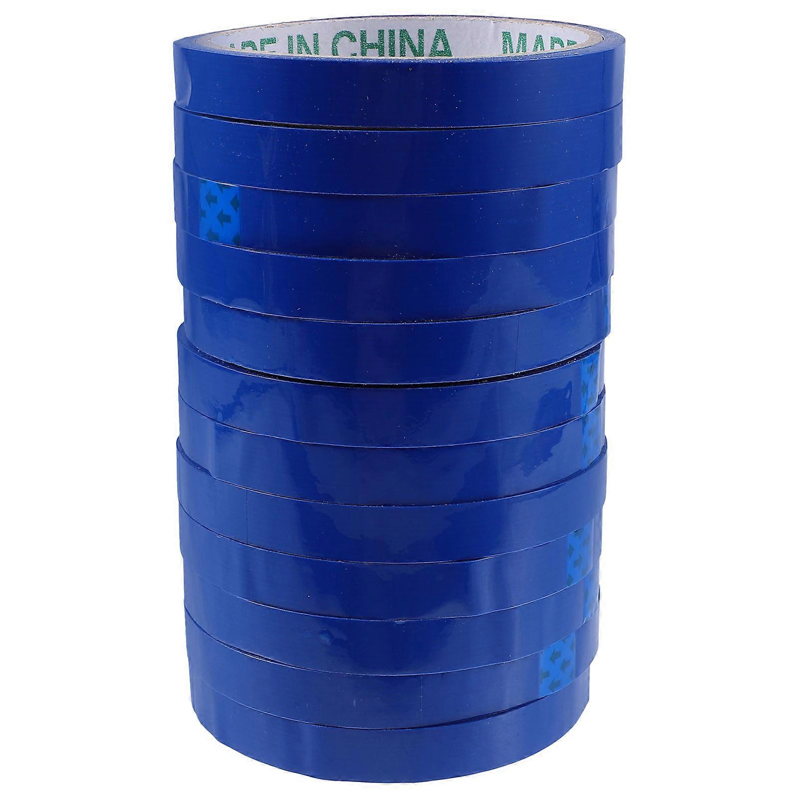 Packing Tape 12Pcs Blue Bopp Sealing Supermarket Tying Machines Daily Use 30m Roll