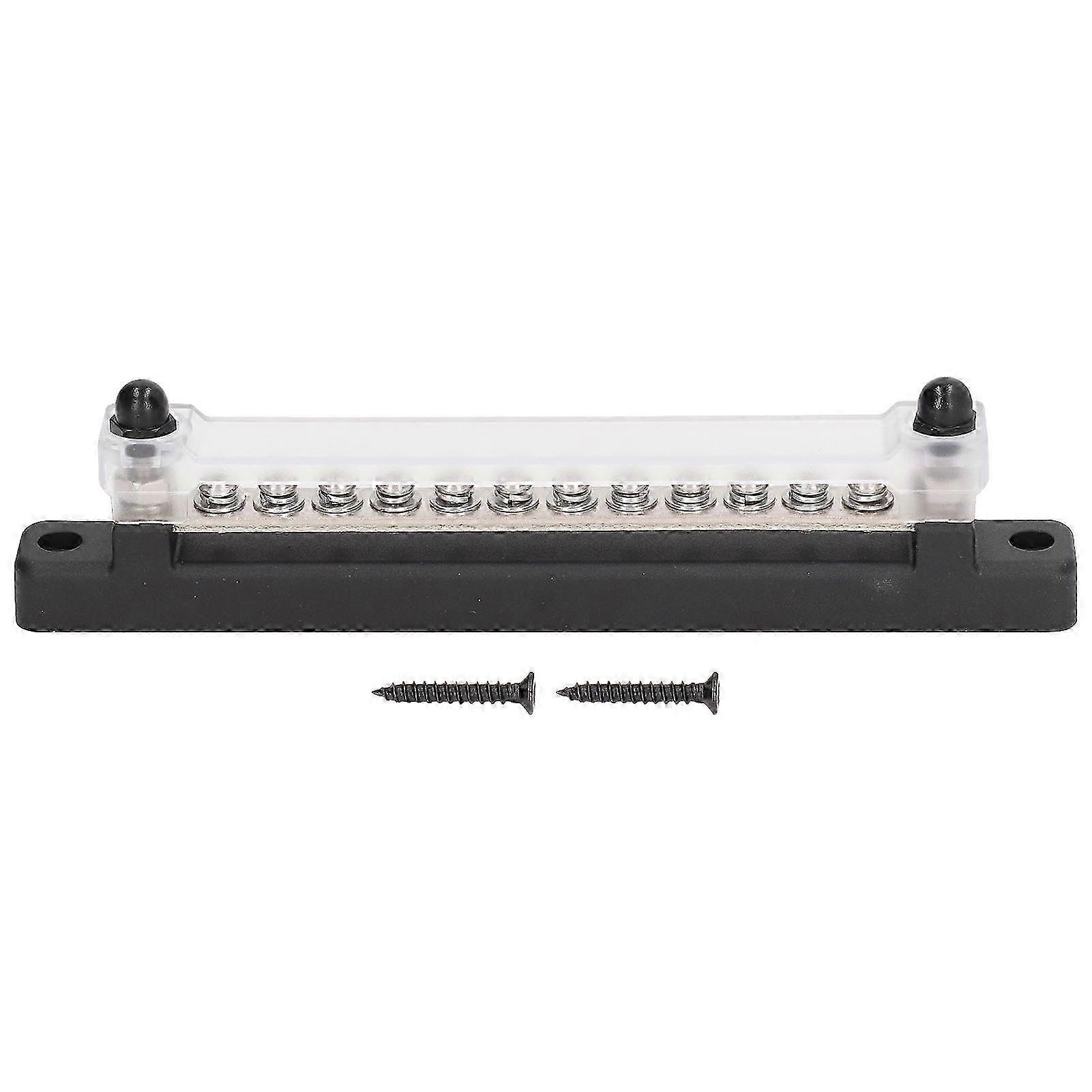 12 Circuit Fuse Block Ground Box Power Distribution Busbar with Protection Cover Bolt 150A������ĳƷ��