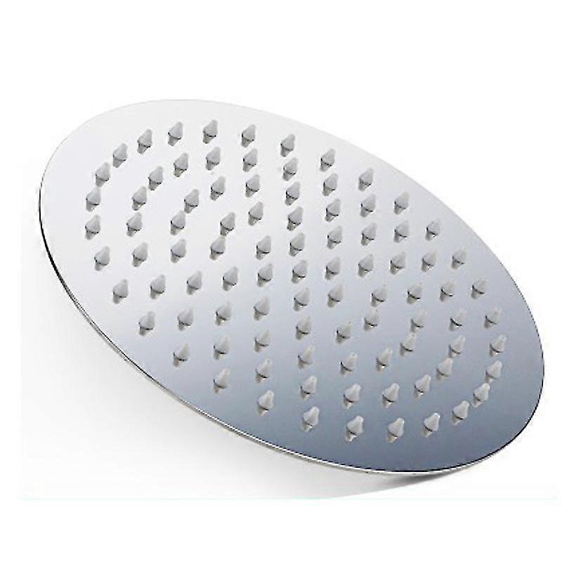 Rundt dusjhode, 20x20 cm, rustfritt stål