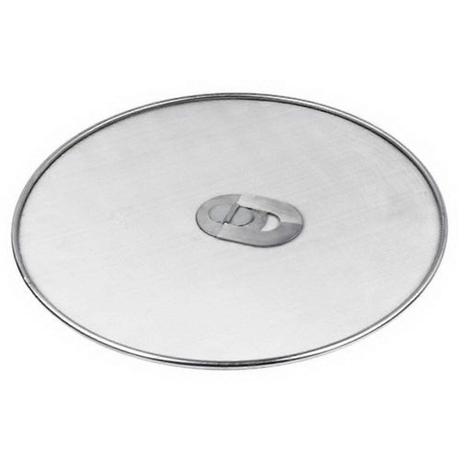 Foldable Handle Stainless Steel Pot Lid Filter Splash Guard for Cooking