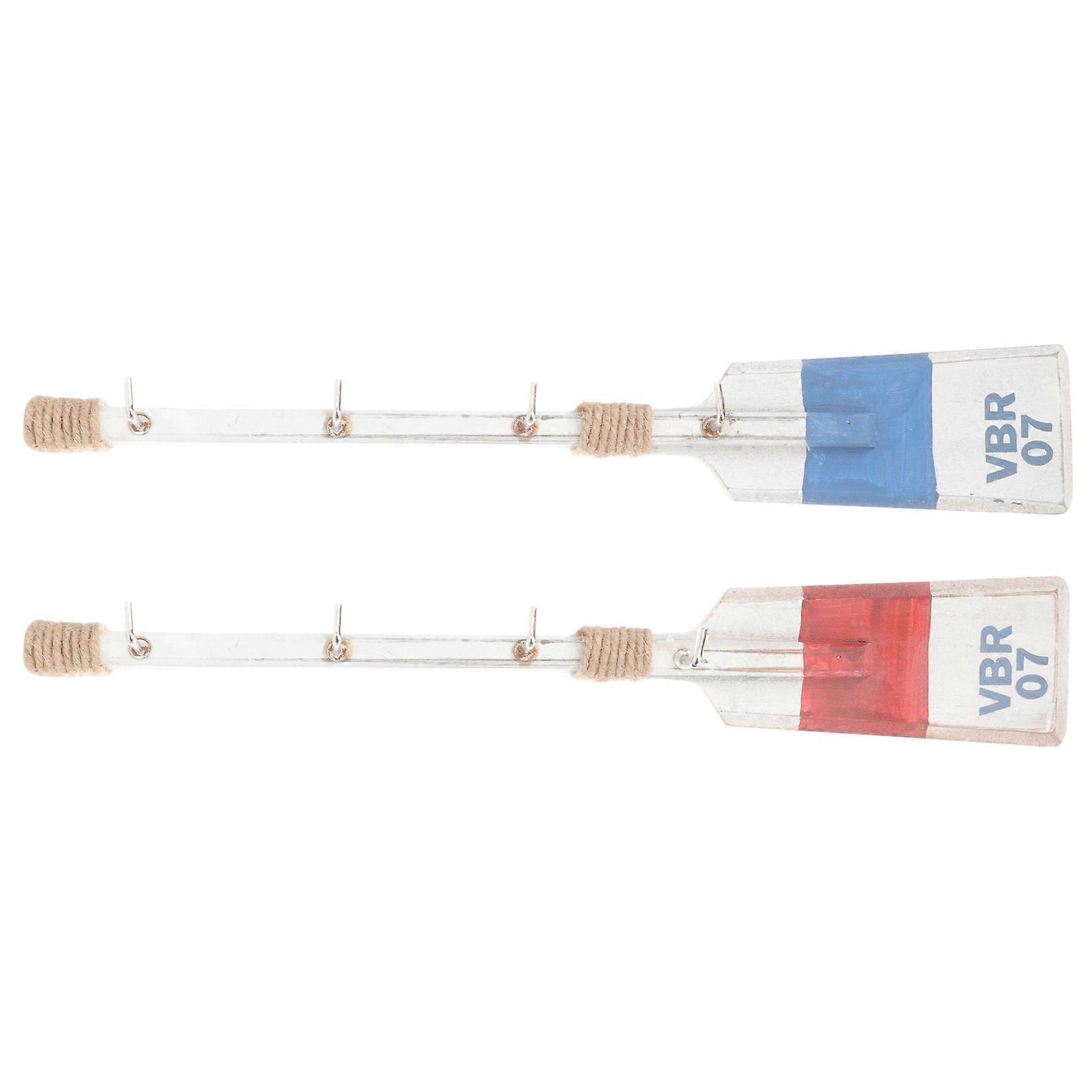 Paddle Shape Hooks Mediterranean Style Wall Hangers Coat Hooks for Home Decor Easy to Install Organizing Towels Hats Belts