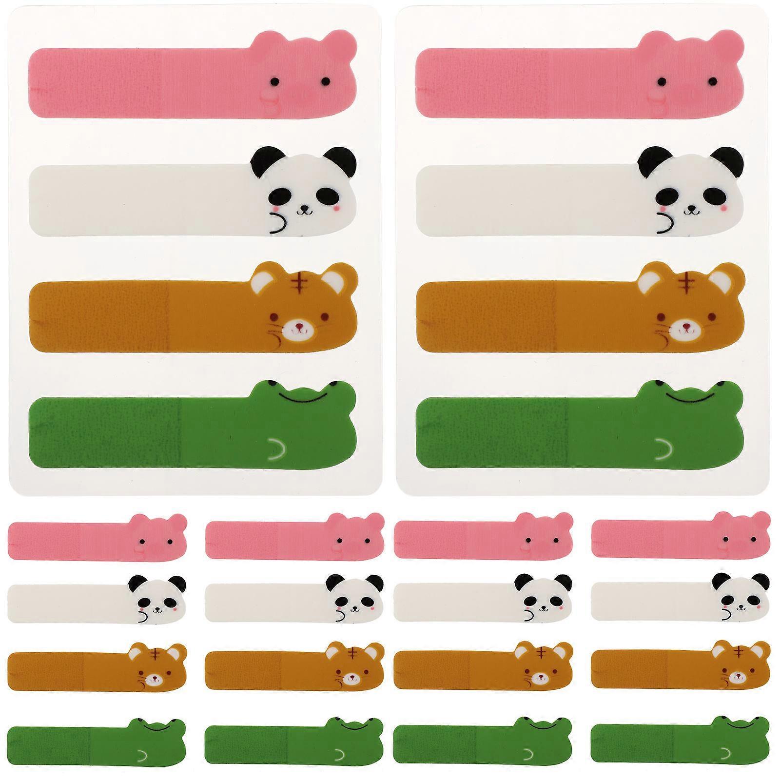 Decorative Book Tabs Small Sticky Tabs For Students Rectangular Transparent 6 Packs