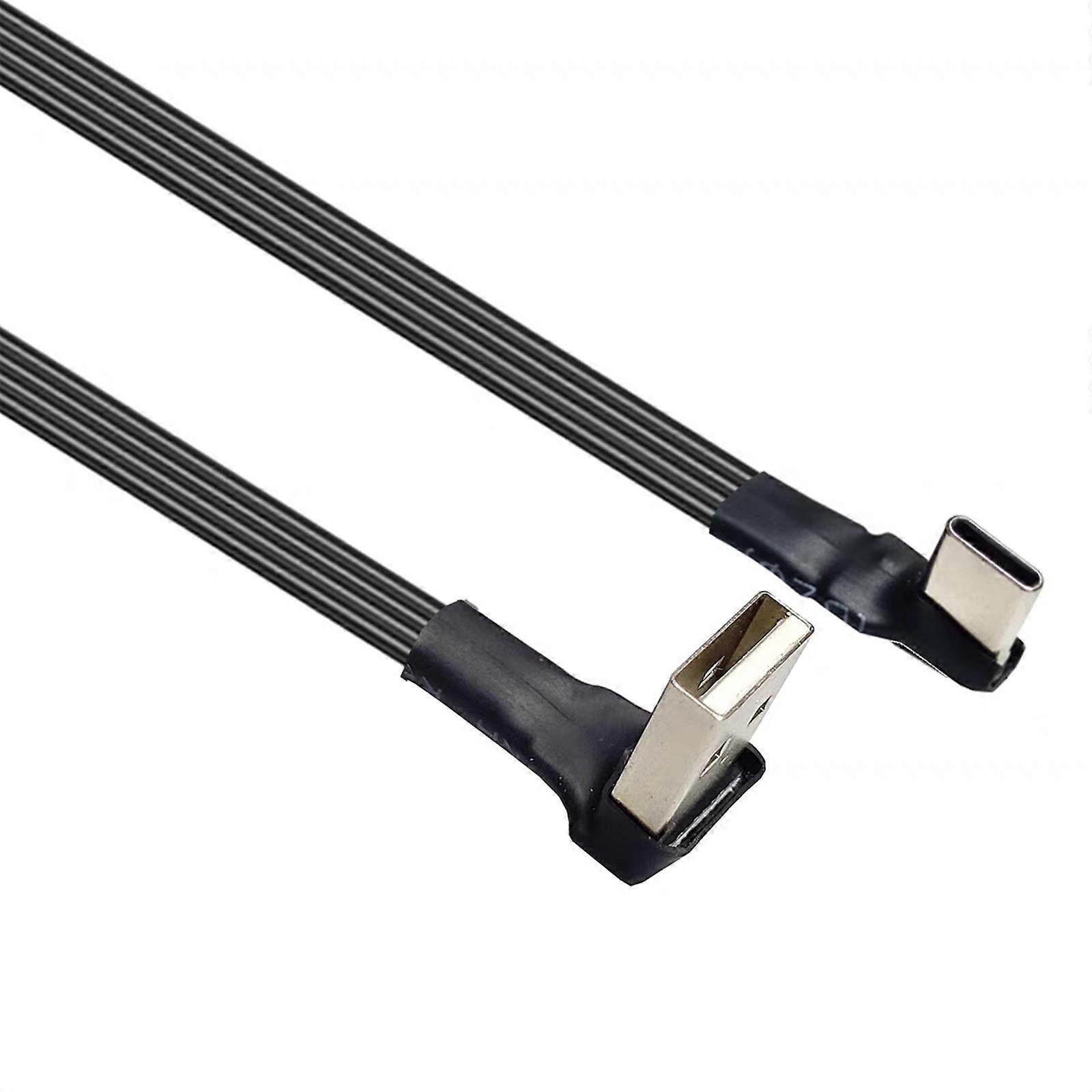 Upgradesd 5 Direction USB To Type C Charging Cord Flexible Silicone Type C Charges Cord for Mobile Devices Electronics