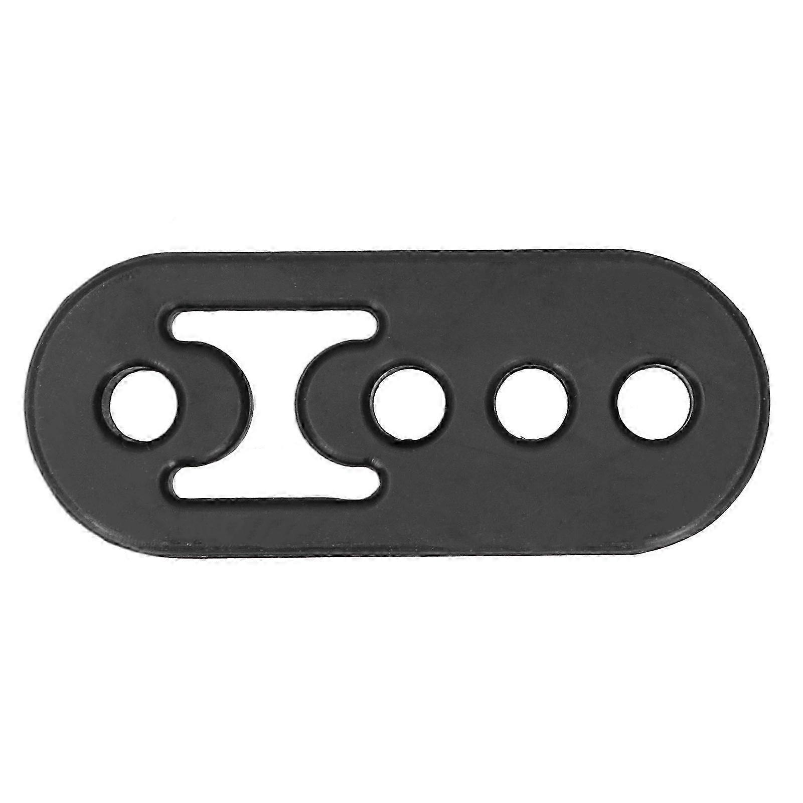 12mm Muffler Hanger Exhaust Pipe 4 Holes Adjustable Polyurethane Buffer Shockproof UniversalBlack