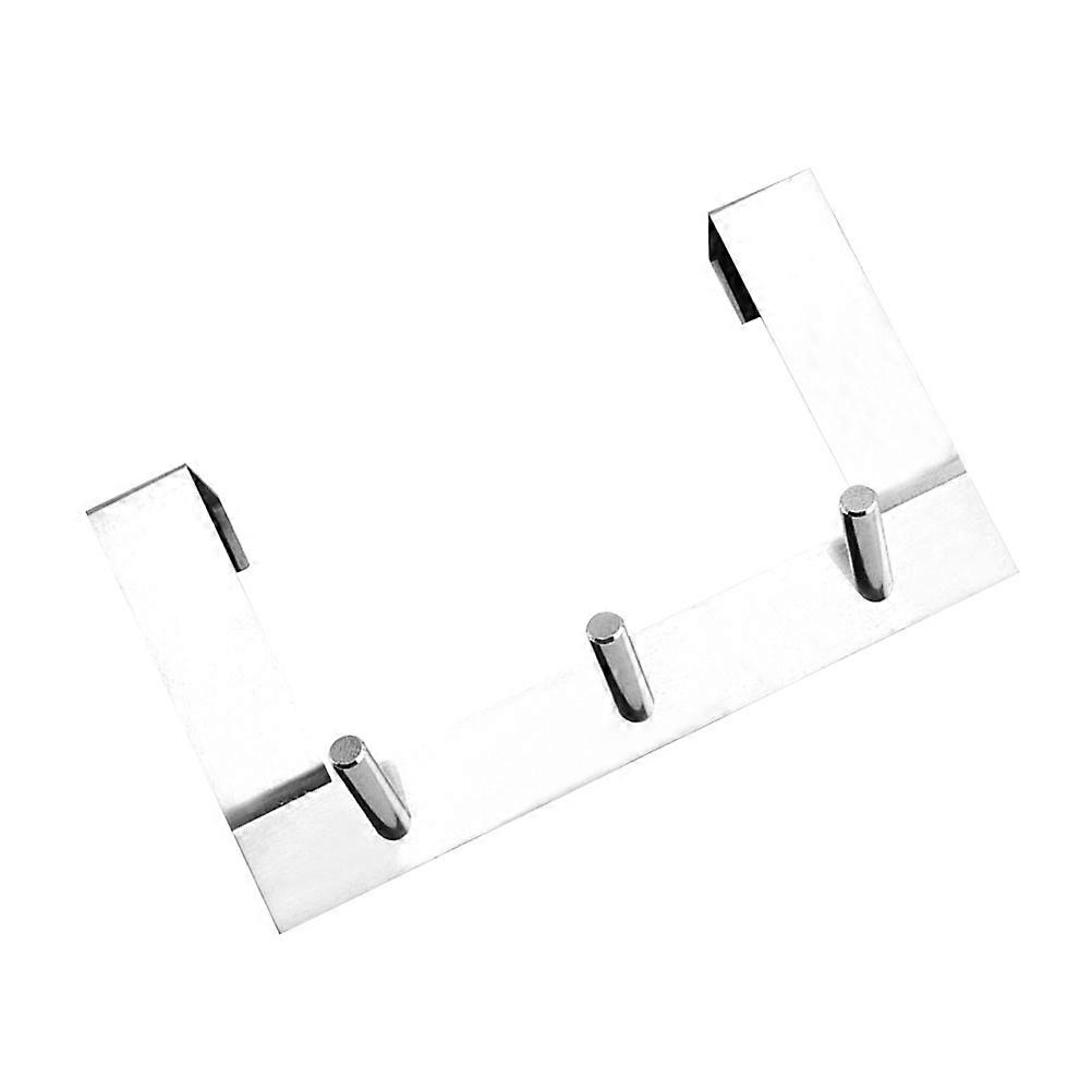 Multi Functional Hook Behind The Door Stainless Steel Over The Door Hook Creative Hanger for Towel Bag Medium Size 21.3x12.4cm 1Set