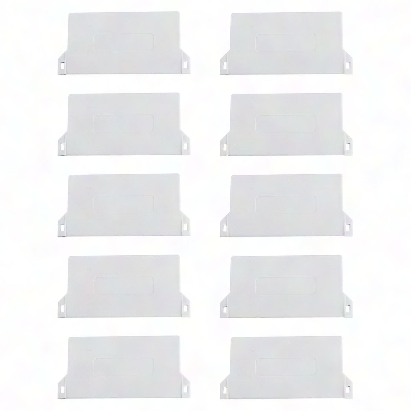 10 PCS White PVC Vertical Blind Slat Weights Replacement Bottom Plates for Curtains