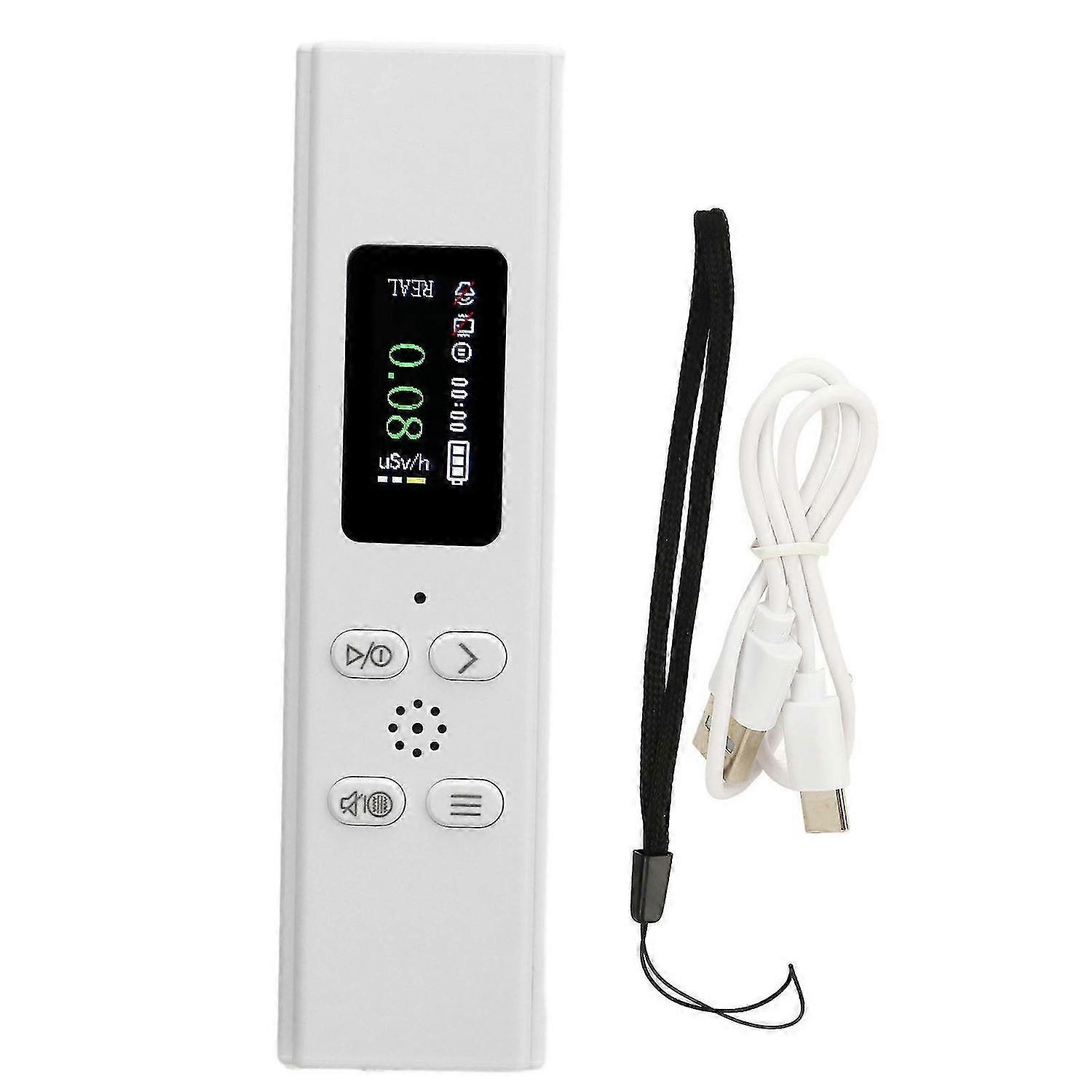 Nuclear Radiation Detector Monitor High Accuracy Quick Response Portable Geiger Counter with Alarm for Home Hospital