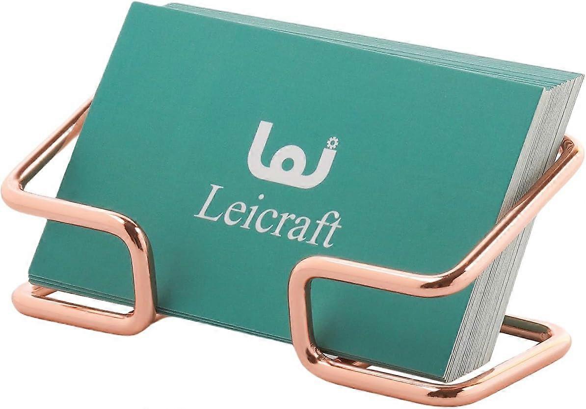 1pcs Desk Business Card Holder, Metal Card Organizer