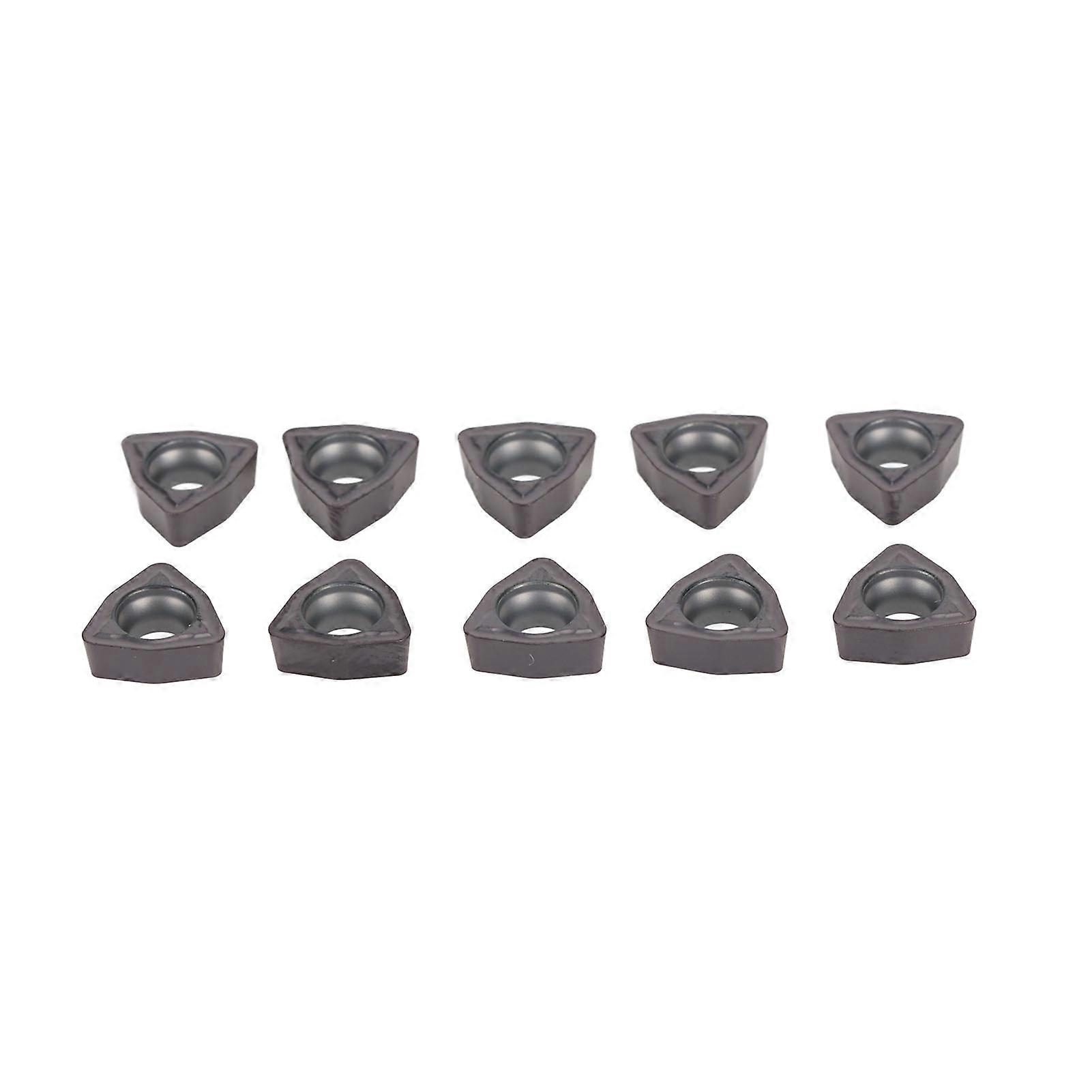 10Pcs Carbide Turning Inserts CNC Lathe Insert for Indexable Turning Tool Holder Replacement